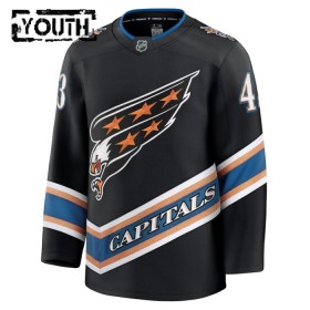 Lapsille NHL Washington Capitals Pelipaita Fanatics Premium Tom Wilson 2024-25 Kolmas Musta